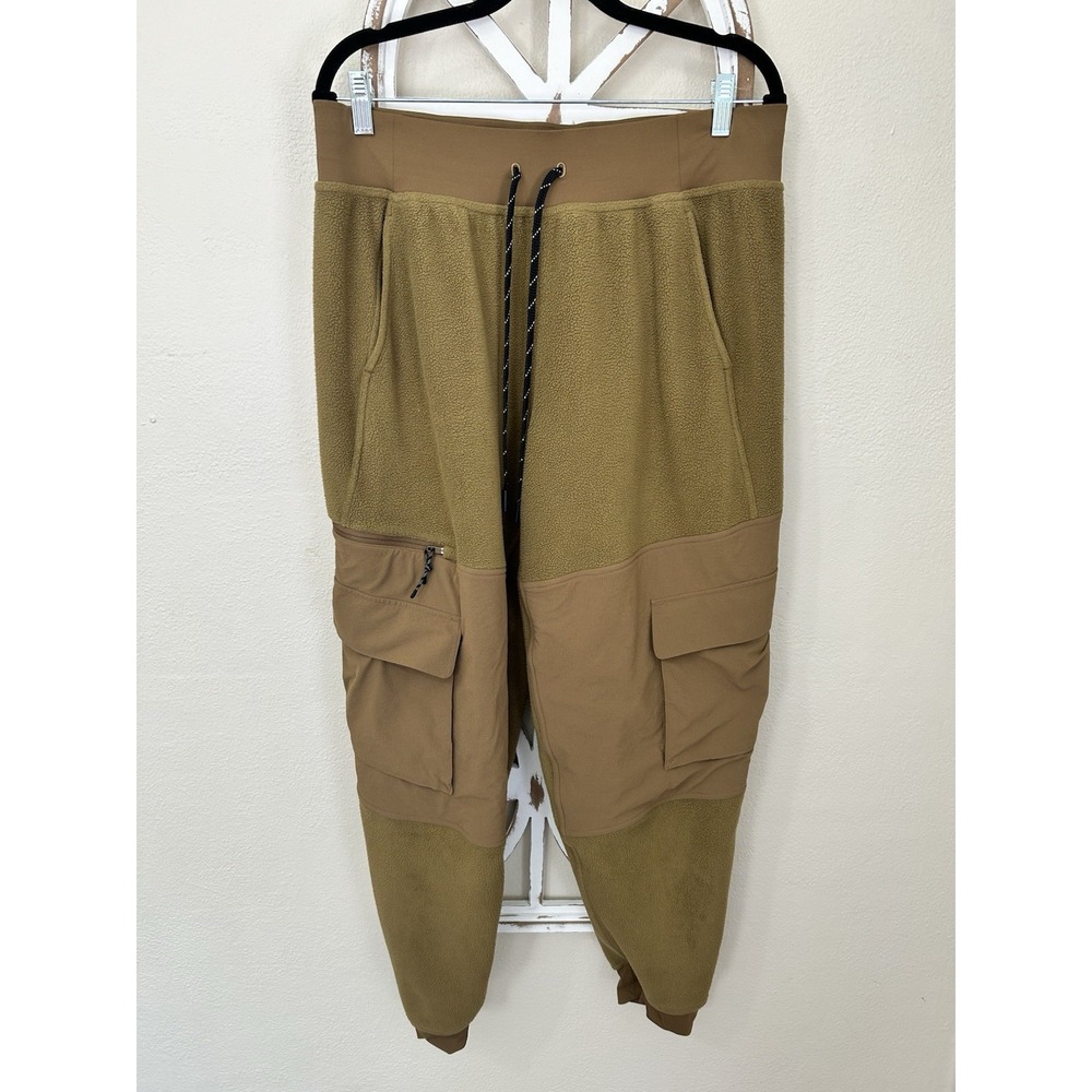 Lululemon Fleece + Ripstop Cargo High Rise Hiking Jogger Full Length Size 12